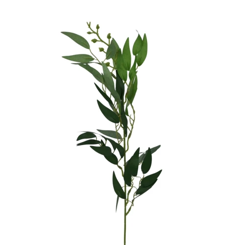 Sztuczna gałązka ruskus w kolorze zielonym 60 cm