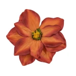 Sztuczna magnolia w kolorze pomarańczowo/brązowym 19 cm