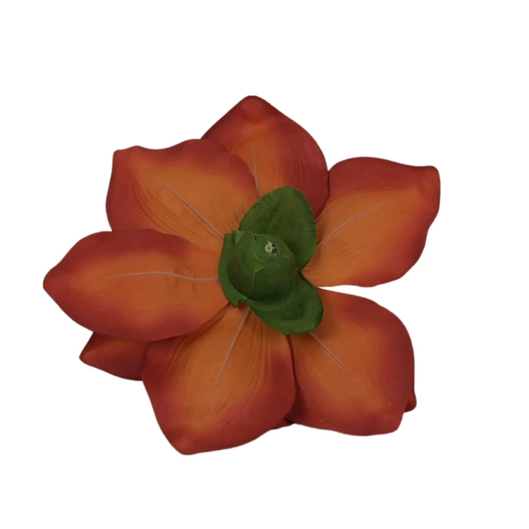 Sztuczna magnolia w kolorze pomarańczowo/brązowym 19 cm