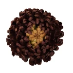 Sztuczna duża chryzantema w kolorze kawy 16 cm