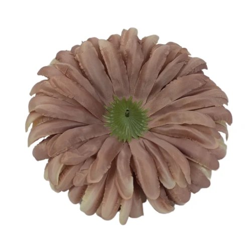 Sztuczna duża chryzantema w kolorze cappuccino 16 cm