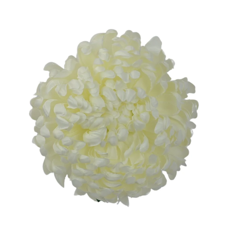 Sztuczna duża chryzantema w kolorze białym 16 cm