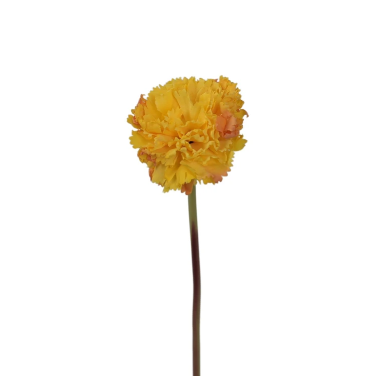 Sztuczna wiązka goździka x7 w kolorze pomarańczowym 30 cm