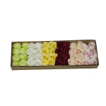 Sztuczna róża zamsz mix wiosenny 8 cm