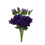 Sztuczny klematis na piku w kolorze ciemnym fiolecie 47 cm