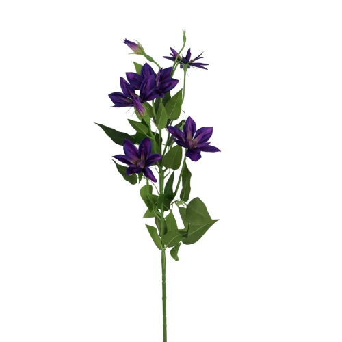 Sztuczny klematis w kolorze ciemno fioletowym 86 cm