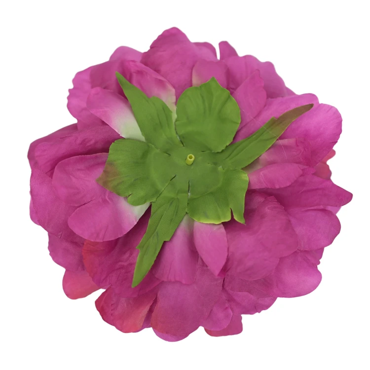 Sztuczna piwonia rozwinięta w kolorze fuksji 15 cm