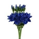 Sztuczny klematis na piku w kolorze niebieskim 47 cm