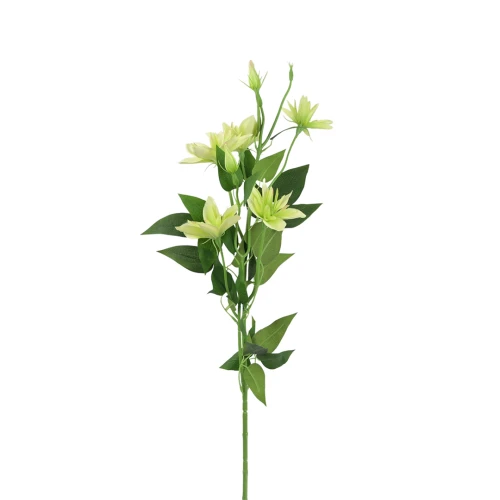 Sztuczny klematis w kolorze zielonym 86 cm
