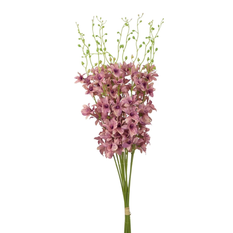 Sztuczny storczyk tajlandzki w kolorze brudnym fiolecie 72 cm