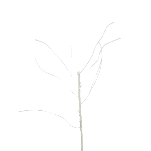 Sztuczny krótki patyk 6 sztuk w kolorze białym 65 cm