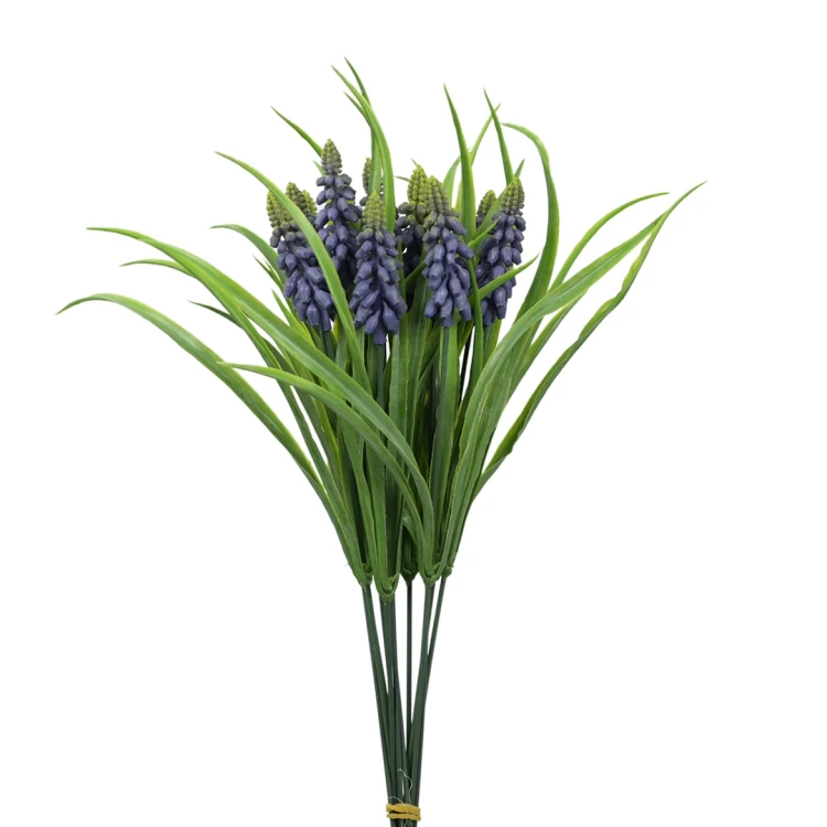 Sztuczny szafirek 12 sztuk w kolorze granatowym 32 cm