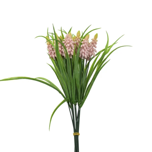 Sztuczny szafirek 12 sztuk w kolorze różowym 32 cm