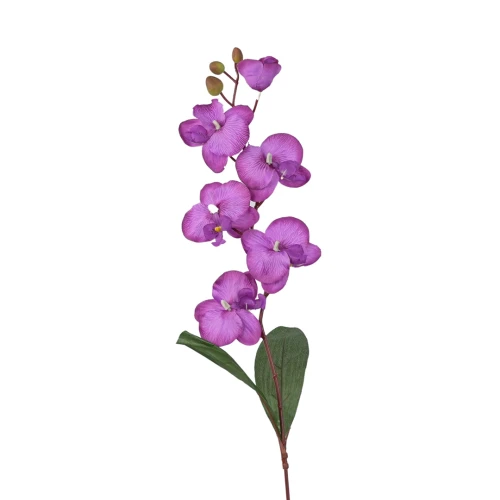 Sztuczny storczyk pojedynczy w kolorze fioletowym 77 cm