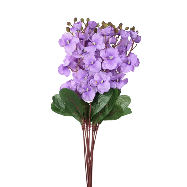 Sztuczny storczyk pojedynczy w kolorze jasno fioletowym 77 cm