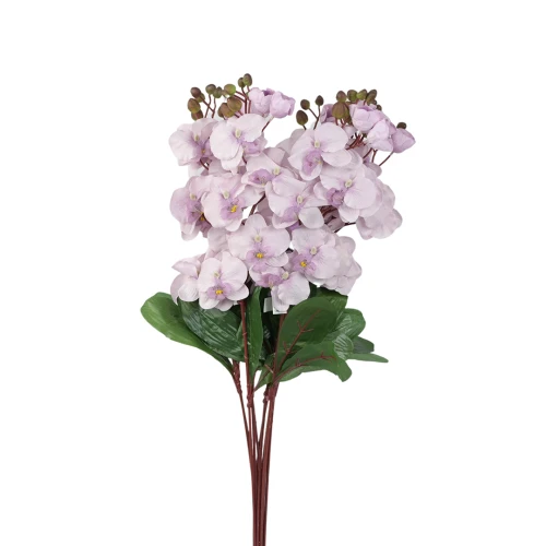 Sztuczny storczyk pojedynczy w kolorze pudrowym fiolecie 77 cm