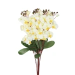 Sztuczny storczyk pojedynczy z żółtym środkiem 77 cm