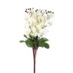 Sztuczny storczyk pojedynczy w kolorze kremowym 77 cm