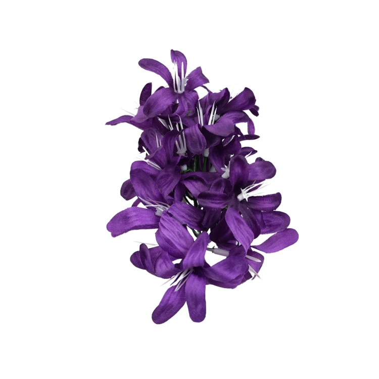 Sztuczny hiacynt główka mix 2 w kolorze ciemnym fiolecie 14 cm