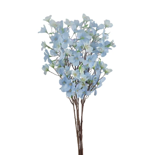 Sztuczna drobna jabłonka w kolorze jasno niebieskim 60 cm