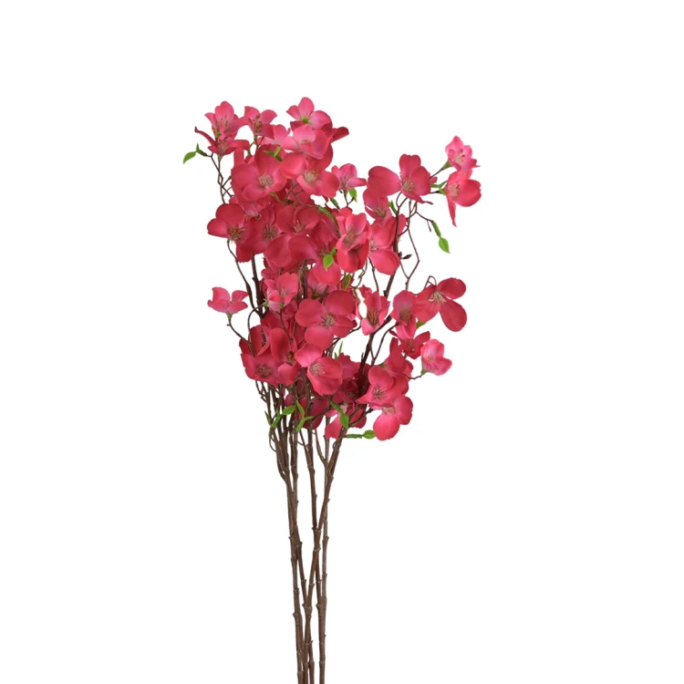 Sztuczna drobna jabłonka w kolorze fuksji 60 cm