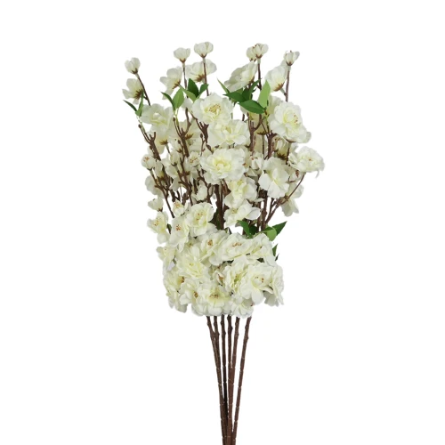 Sztuczna gałązka jabłoni w kolorze białym 62 cm