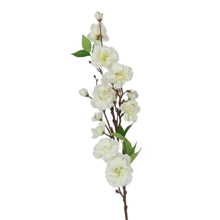 Sztuczna gałązka jabłoni w kolorze białym 62 cm