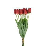 Sztuczny tulipan pojedynczy w kolorze czerwonym 50 cm
