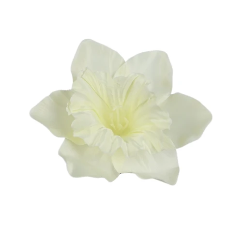 Sztuczna główka żonkila w kolorze kremowym 12 cm