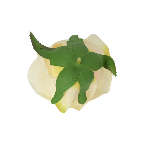 Sztuczna róża w pąku w kolorze brzoskwiniowym 8 cm