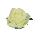 Sztuczna róża w pąku w kolorze jasno zielonym 8 cm