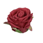 Sztuczna róża w pąku w kolorze bordowym 8 cm