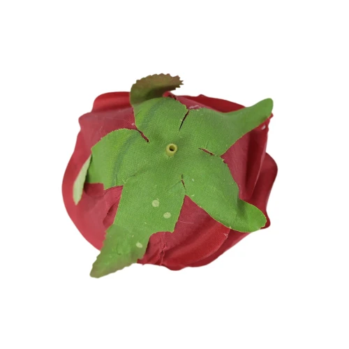 Sztuczna róża w pąku w kolorze bordowym 8 cm