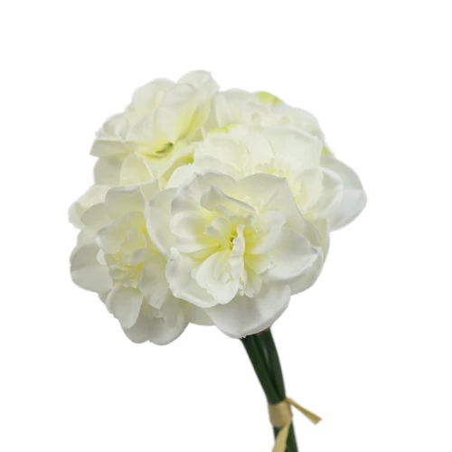 Sztuczna wiązka żonkili w kolorze białym 37 cm