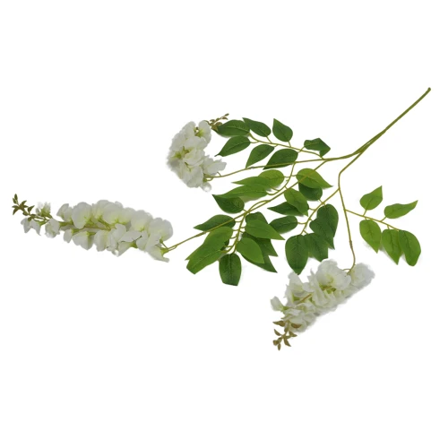Sztuczna wisteria w kolorze białym 86 cm