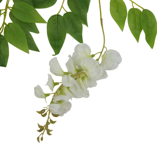 Sztuczna wisteria w kolorze białym 86 cm