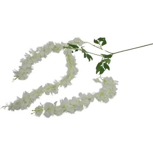 Sztuczna wisteria w kolorze kremowym 120 cm