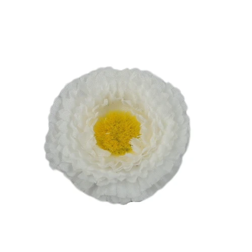 Sztuczna stokrotka mini główka w kolorze białym 4 cm