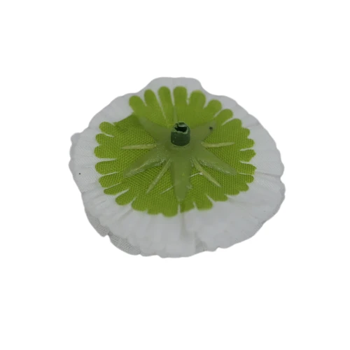 Sztuczna stokrotka mini główka w kolorze białym 4 cm