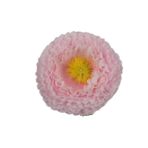 Sztuczna stokrotka mini główka w kolorze jasno różowym 4 cm