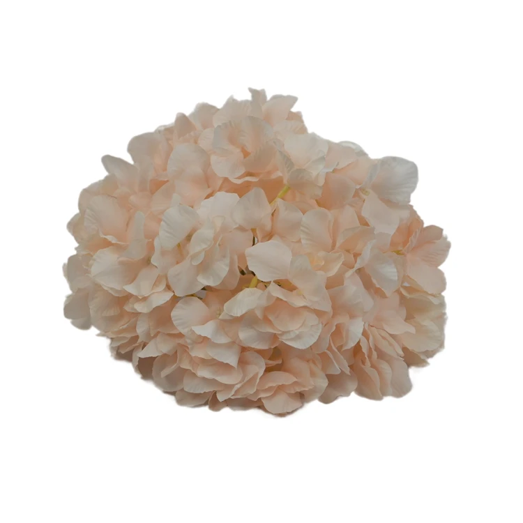 Sztuczna hortensja gigant w kolorze łososiowym 26 cm