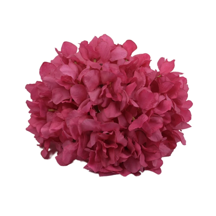 Sztuczna hortensja gigant w kolorze malinowym 26 cm