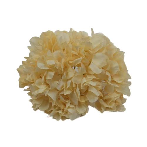 Sztuczna hortensja gigant w kolorze kremowym 26 cm