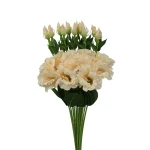 Sztuczna eustoma na piku w kolorze chałwy 50 cm