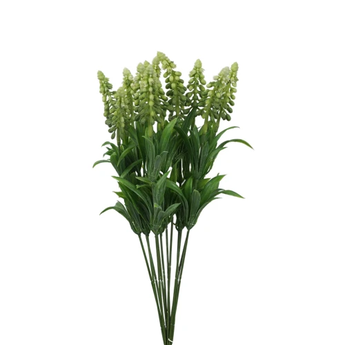 Sztuczny szafirek w kolorze białym 34 cm