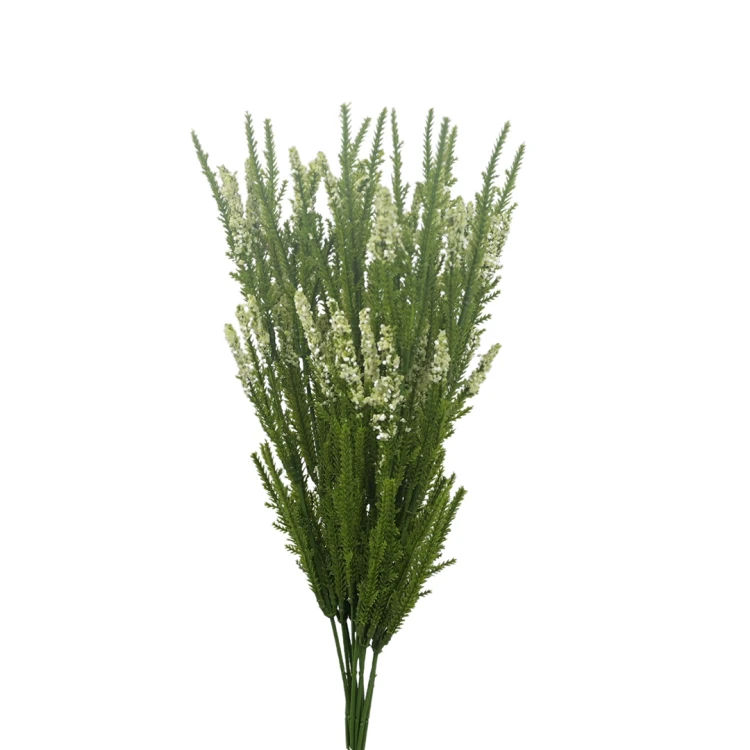 Sztuczny pik wrzosu w kolorze kremowym 40 cm