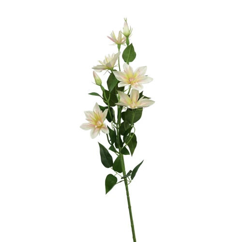 Sztuczny klematis w kolorze jasno różowym 86 cm