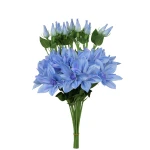 Sztuczny klematis na piku w kolorze jasno niebieskim 47 cm