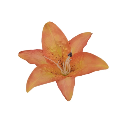 Sztuczna główka lilii w kolorze herbacianym 17 cm