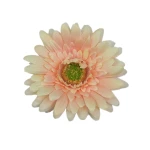 Sztuczna główka gerbery w kolorze brzoskwiniowym 9 cm